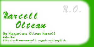 marcell oltean business card